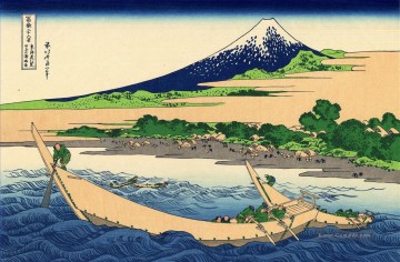葛飾北斎 Katsushika Hokusai Werke - Ufer der Tago bay ejiri bei tokaido Katsushika Hokusai Ukiyoe